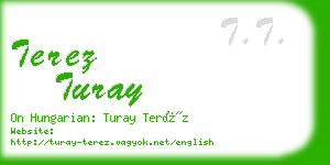 terez turay business card